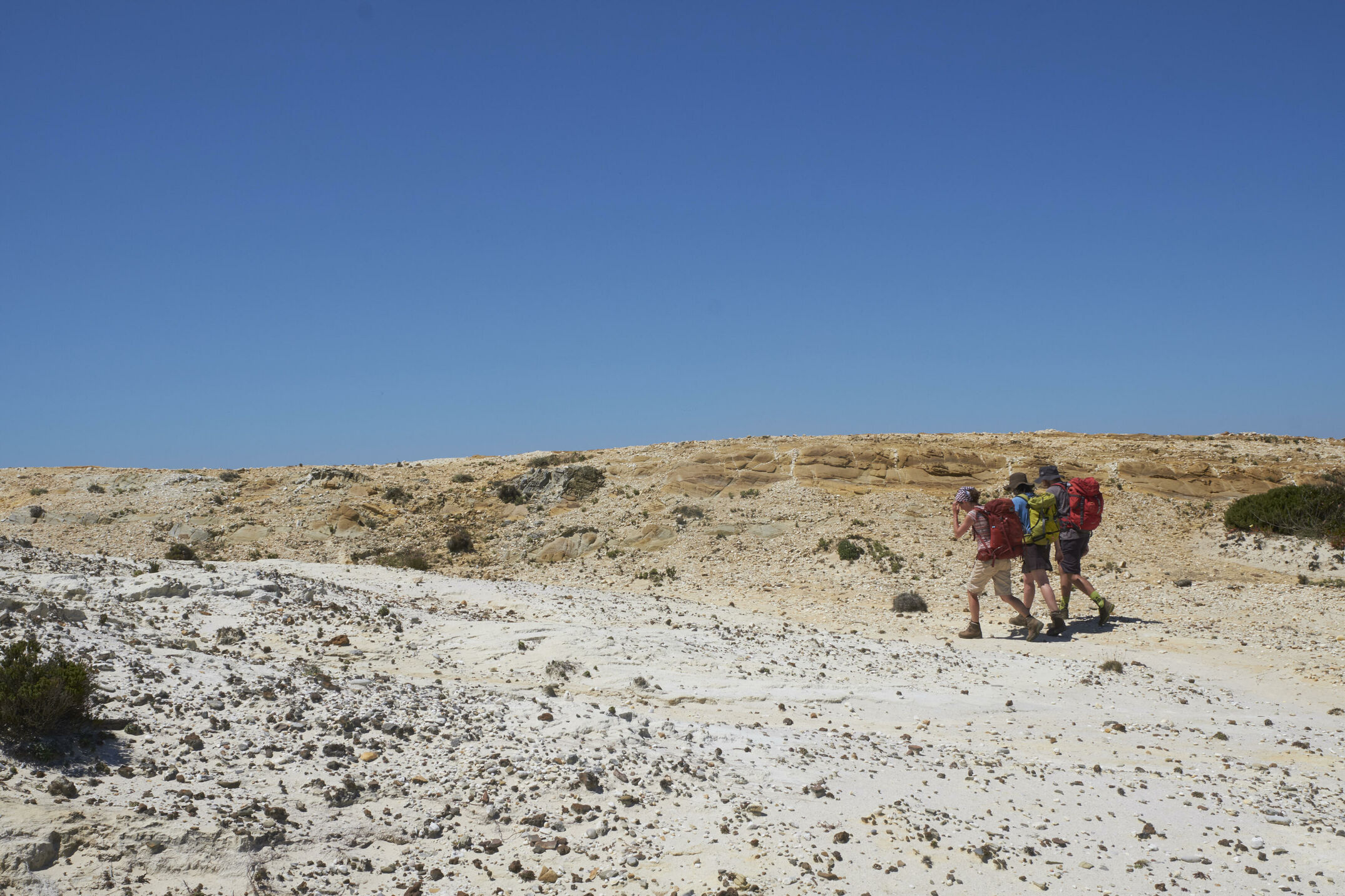 Fischerweg in Portugal. Einer der schönster Fernwanderwege des Landes entlang der Küste von Porto Covo Richtung Süden.